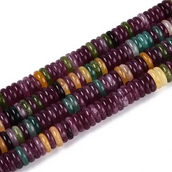 Chapelets de perles en jade blanc naturel teinté&nbsp;G-T142-6mm-05A