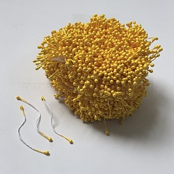 Core di cuore fiore artificiale di gesso, goldenrod, 60x3mm, circa 1600 striscia/fascio.