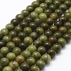 Naturali cinesi perle di giada fili, taiwan giada, tondo, 4mm, Foro: 1 mm, circa 90pcs/filo, 15.4 pollice