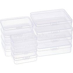 Benecreat 18 упаковка 2.5x1.73x0.78 прямоугольных прозрачных пластиковых контейнера для хранения бусинок коробка с крышкой для берушей, таблетки, крошечный шарик, ювелирная фурнитура