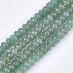 Chapelets de perles en aventurine vert naturel, rondelle, 8x5mm, Trou: 1mm, Environ 77 pcs/chapelet, 15.9 pouce