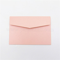 Enveloppes en papier kraft vierges de couleur, rectangle, rose, 160x110mm