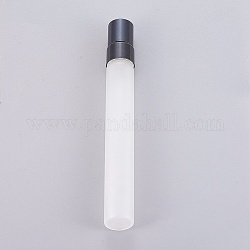Botella de spray de vidrio, con tapa de alumita, negro, 11.5 cm