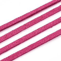 Faux Suede Cord, Faux Suede Lace, Camellia, 2.7x1.4mm, about 98.42 yards(90m)/roll