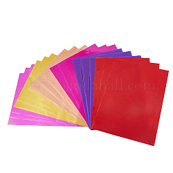 SuperZubehör 60 Stück 6 Farben A4 Heißfolienprägepapier, Mischfarbe, 290~295x200~210x0.1 mm, 10 Stk. je Farbe