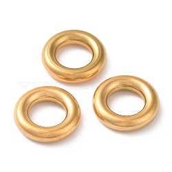 304 Edelstahl verbindet Ringe, runden Ring, golden, 13x3 mm, Innendurchmesser: 7 mm