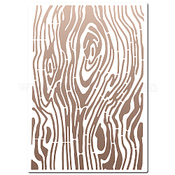 GORGECRAFT Wood Grain Stencils 30×21cm Woodgrain Cake Templates Reusable Sign Square Stencil Hollow Out Drawing Template for Painting on Wood Wall Scrapbooking Card Floor DIY Home Crafts