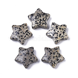 Pierres d'inquiétude en forme d'étoile de jaspe dalmatien naturel, pierre de poche pour l'équilibrage de la méditation de sorcellerie, 30x31x10mm