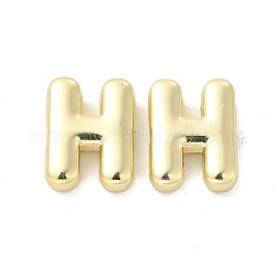 Perline in lega, placcato di lunga durata,  cadmio& piombo libero, lettera, letter.h, 14x11x4.5mm, Foro: 2 mm