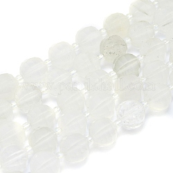 Natürliche Jade Perlen Stränge, Runde, facettiert, 9~10 mm, Bohrung: 1.4 mm, ca. 32~34 Stk. / Strang, 15.16 Zoll (38.5 cm)