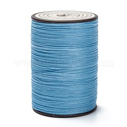 ラウンドワックスポリエステル糸ストリング  マイクロマクラメコード  ツイストコード  革縫い用  コーンフラワーブルー  0.45mm  約174.97ヤード（160m）/ロール