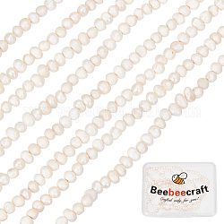 Beebeecraft 2 brins de perles de culture d'eau douce naturelles brins, pomme de terre, beige, 1.5~2x1.5~2x1.5~2mm, Trou: 0.5mm, Environ 155~158 pcs/chapelet, 14.13~14.25 pouce (35.9~36.2 cm)