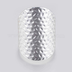 Медные кольца, швейные наперстки, для защиты пальцев и увеличения силы, матовый серебристый цвет, 5 мм, отверстие : 0.8 мм