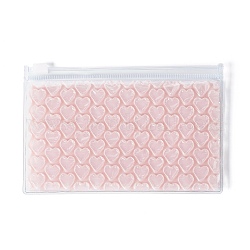 Bolsas de burbujas de pvc, Bolsas con cierre de cremallera, para guardar joyas, organizador de joyas portátil, Rectángulo, rosa, 15x10x0.7 cm