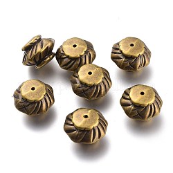 Ccb Kunststoff-Perlen, Rondell, Antik Bronze, 20x14.5 mm, Bohrung: 1~1.6 mm