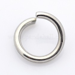 304 Stainless Steel Open Jump Rings, Stainless Steel Color, 3x0.5mm, 24 Gauge, Inner Diameter: 2mm