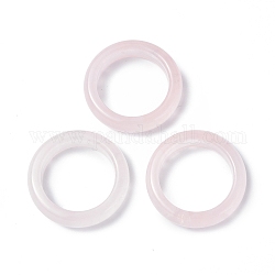Кольцо из натурального розового кварца, украшения из драгоценных камней для женщин, размер США 9 (18.9 мм)