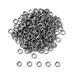Iron Split Rings, Double Loops Jump Rings, Cadmium Free & Nickel Free, Gunmetal, Dimension: 4mm in diameter, 1.4mm thick, about 3.3mm inner diameter