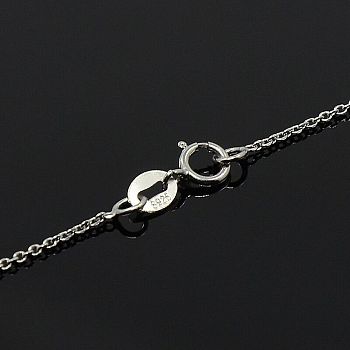 Diamant Anhänger Kette Sterlingsilber Bordsteinkette 925 – Diamantschliff, Curb Link, In Verschiedenen Längen Bordsteinkette Diamantschliff 925 Silber Geschenkbox