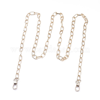 Purse Chain Strap Shoulder Silvery Chain With Alloy Swivel Clasps