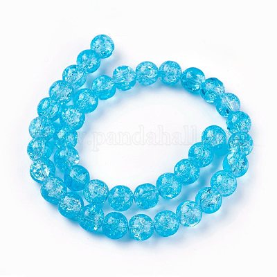 Verre craquelé brins de perles&nbsp;CCG-E002-8mm-1