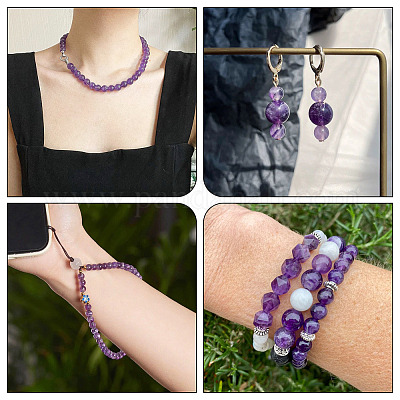 Natürlichen Amethyst Perlen Stränge&nbsp;G-TA0002-57A-1