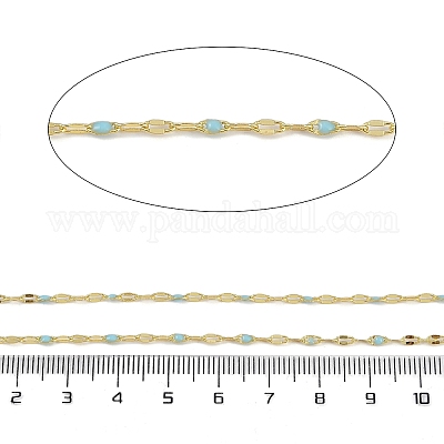 Catene in ottone placcate a cremagliera&nbsp;AJEW-Q153-02G-16-1