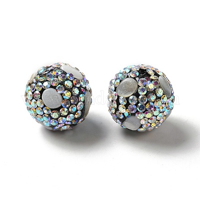 Polymer Ton Strass Perlen&nbsp;RGLA-D050-02B-1