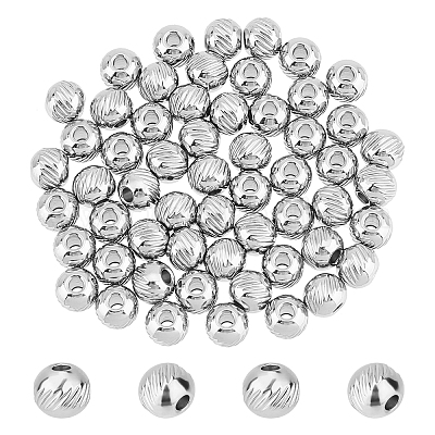 Shop DICOSMETIC 80Pcs Round Twill Beads Stainless Steel Beads Rondelle  Beads Metal Spacer Beads Round Beads Loose Beads for DIY Bracelet Jewelry  Making Hole: 1.5mm for Jewelry Making - PandaHall Selected