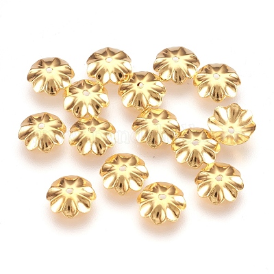 Capuchons de perles en acier inoxydable 304&nbsp;STAS-G176-44G-1