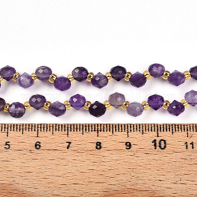 Natürlichen Amethyst Perlen Stränge&nbsp;G-T141-48-1
