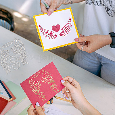 Wholesale GLOBLELAND 2Set 12Pcs Angel Wings Cutting Dies Metal Love  Feathers Die Cuts Embossing Stencils Template for Paper Card Making  Decoration DIY Scrapbooking Album Craft Decor 