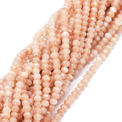Buy Natural Multi Moonstone Rondelle Beads