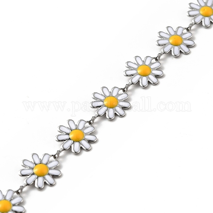 304 Stainless Steel Flower Link Chains CHS-C004-04B-P-1