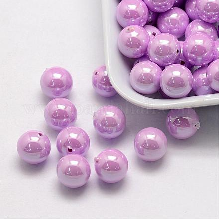 ABS Plastic Imitation Pearl Beads OACR-L008-12mm-B02-1