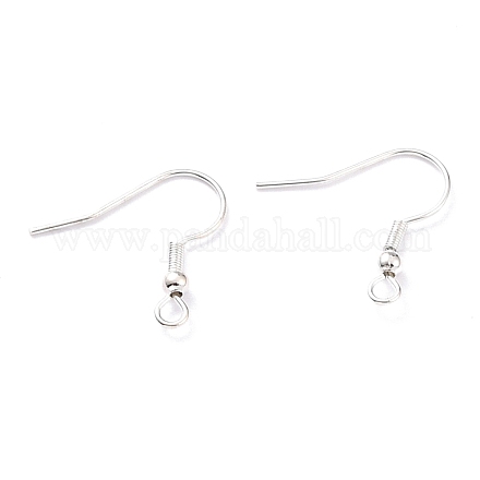 304 Stainless Steel Earring Hooks STAS-T031-17S-1