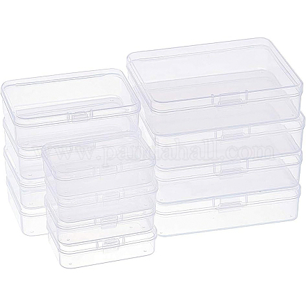 BENECREAT 18 Pack 2.5x1.73x0.78 Rectangle Clear Plastic Bead Storage Containers Box Case with lid for Earplugs CON-BC0006-04-1