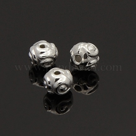 Perline distanziatore rondelle in lega di metallo stile tibetano PALLOY-O029-01S-1
