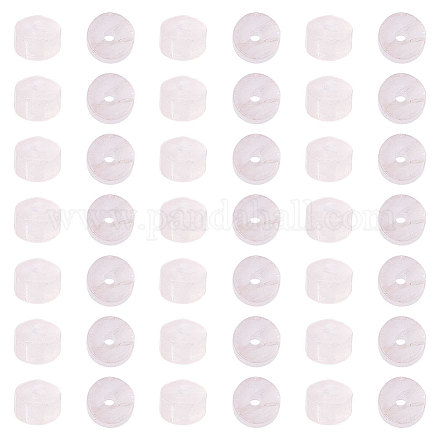 Hobbiesay 1 filo di perle di quarzo rosa naturale fili 4-4.5mm 150 pz disco di pietre preziose perline allentate piatto rotondo grande foro di pietra perline allentate per creazione di gioielli fai da te G-HY0001-03-1