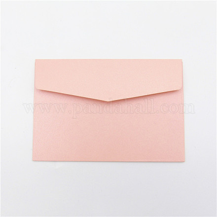 色付きの空白のクラフト紙の封筒  長方形  ピンク  160x110mm SCRA-PW0004-146J-1