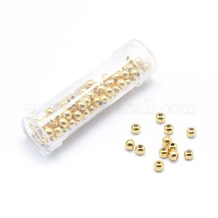 Brass Spacers Beads KK-K185-27-4mm-NR-1