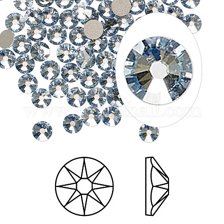 Diamantes de imitación de cristal austriaco X-2088-SS30-001BLSH(F)-1