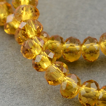 Transparent Glass Beads Strands GLAA-R135-3mm-01-1