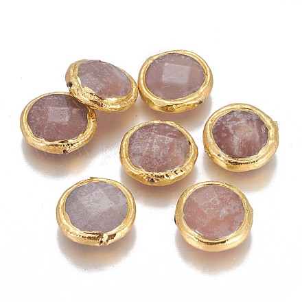 Perles de pierre de soleil naturelles G-F633-37G-1