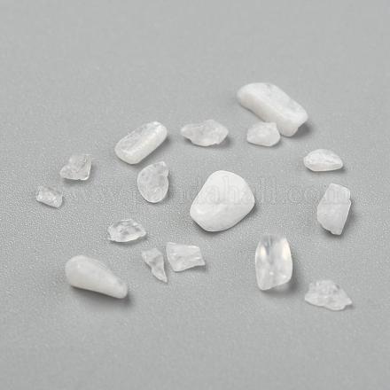 Perles de pierre de lune blanche naturelle G-L453-10A-1