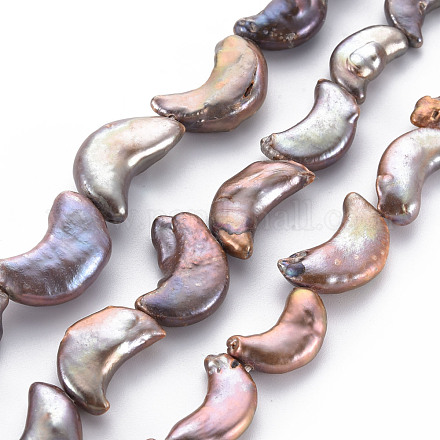 Chapelets de perles en Keshi naturel PEAR-S021-009A-1