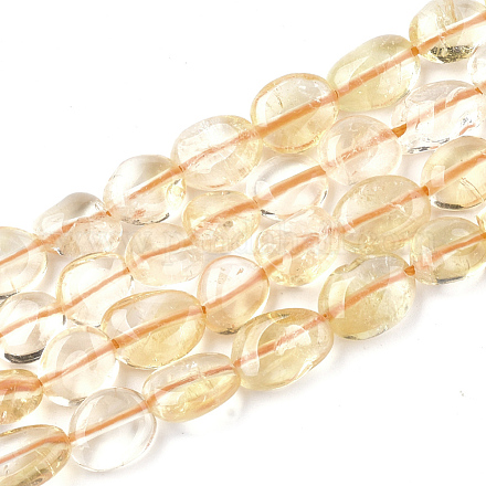 Fili di perline naturali di citrino brasiliano G-T108-01B-1