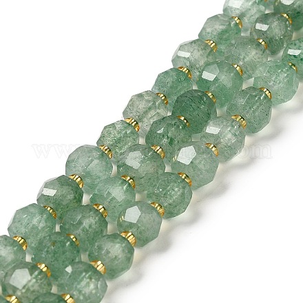 Natural Green Strawberry Quartz Beads Strands G-P508-A17-01-1