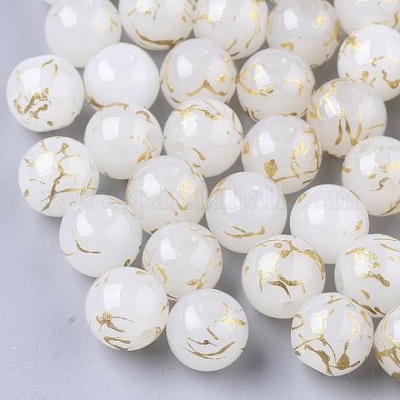 Perles de verre drawbench GLAD-Q017-04A-8mm-1