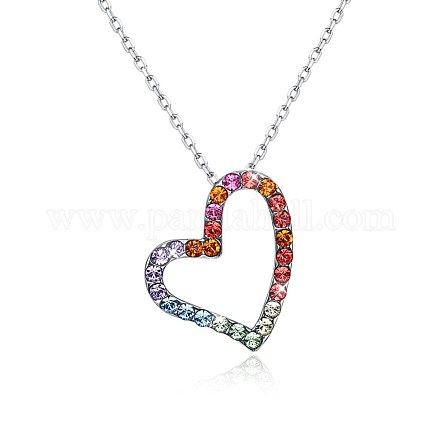 925 Sterling Silver Pendant Necklaces EJEW-BB32287-1